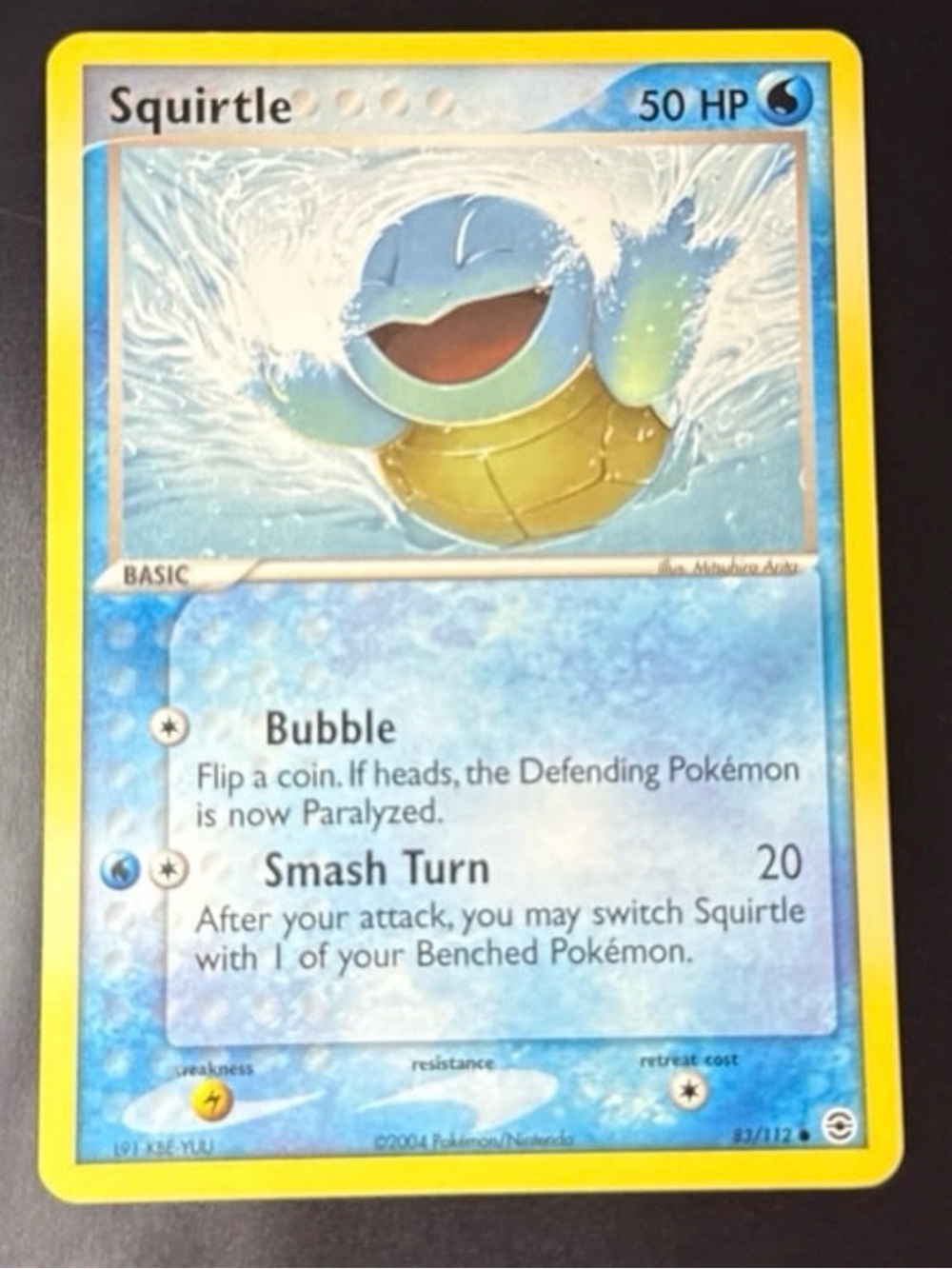 Squirtle 83/112 EX Firered & Leafgreen set edition rare Non-Holofoil 2004
